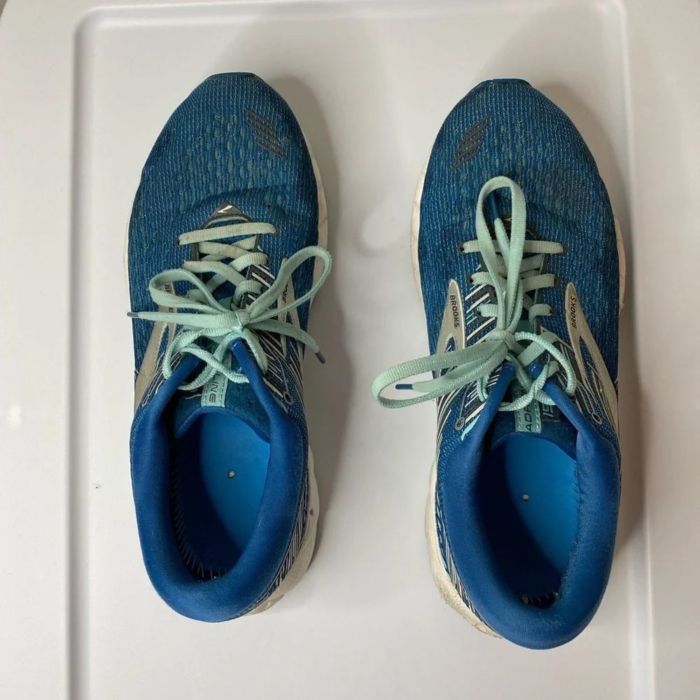 Brooks Women’s Adrenaline GTS 19 Blue Running Shoes Size 10